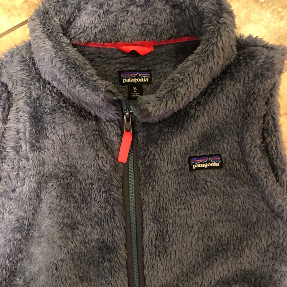 Patagonia Los Gatos Vest Furry girls size XL 14